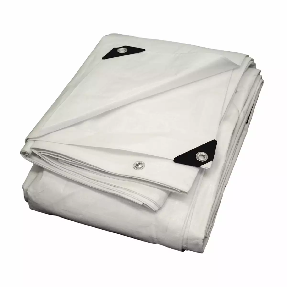 Tarp Supply Inc. 6'x8' Heavy Duty White Poly Tarp Cover 100% Waterproof