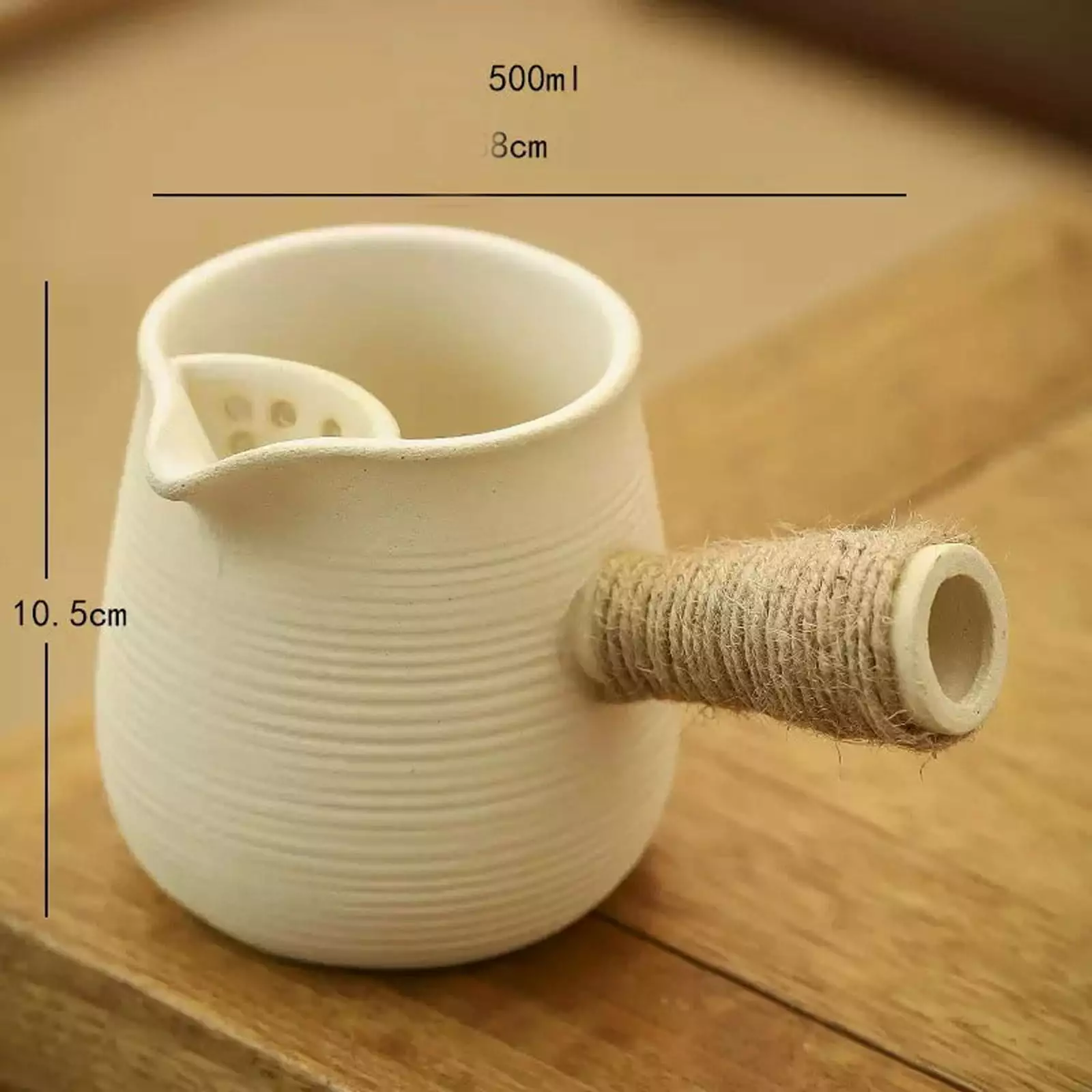 Kitchen Gadgets ZKCCNUK Ceramic Teapot Charcoal Grill 17.6OZ/500ml Stove Boiling Teapot Multipurpose Outdoor Charcoal Gril...