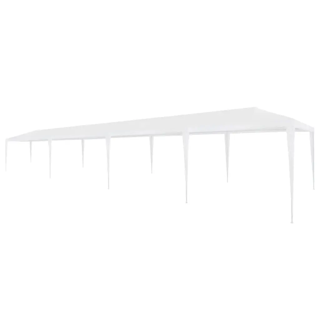 Party Tent 9.8x39.4 Feet PE White Outdoor Event Shelter