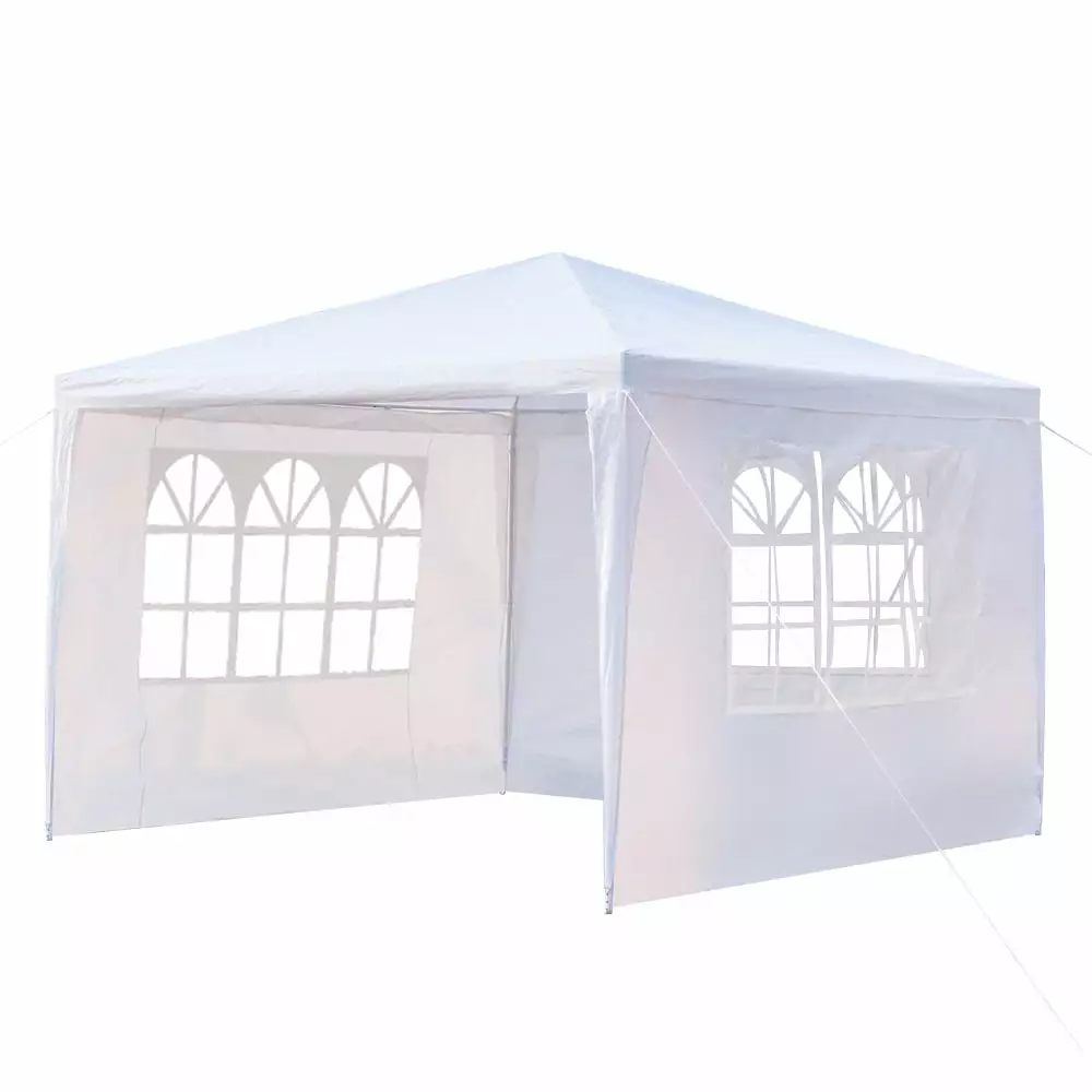 Leadrop 3x3m Three Sides Waterproof Tent Spiral Tubes White