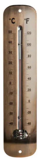 EZ Read 840-0064 Heavy Gauge Metal Thermometer 12 Inches Rubbed Bronze