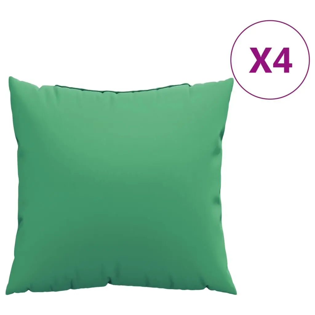 Throw Pillows 4 pcs Green 23.6x23.6 Inch Fabric Decorative Cushions Sofa Bed