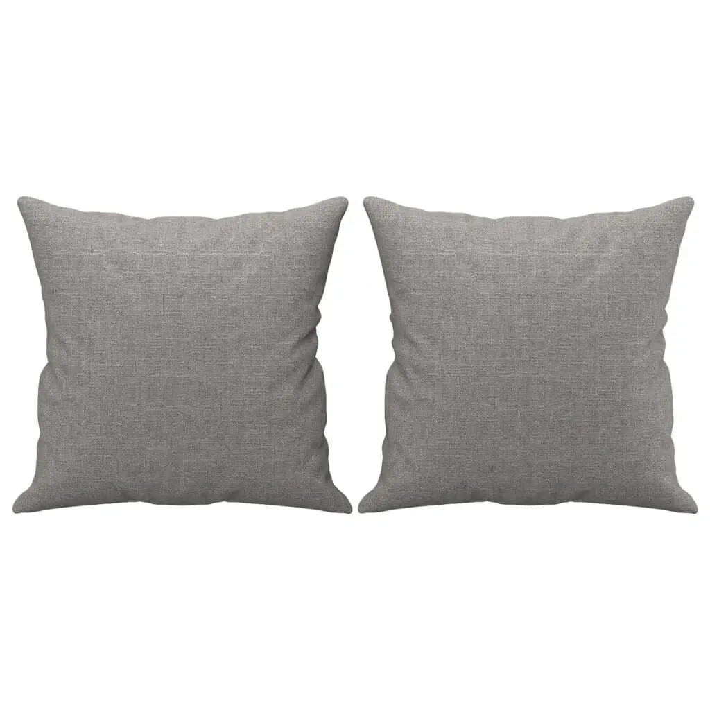 Throw Pillows 2 pcs Light Gray 15.7x15.7 Fabric Decorative Cushions