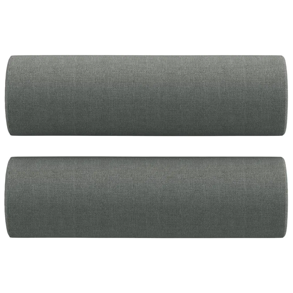 Throw Pillows 2 Piece Set Dark Gray 5.9x19.7 Inches Fabric Decorative Pillows