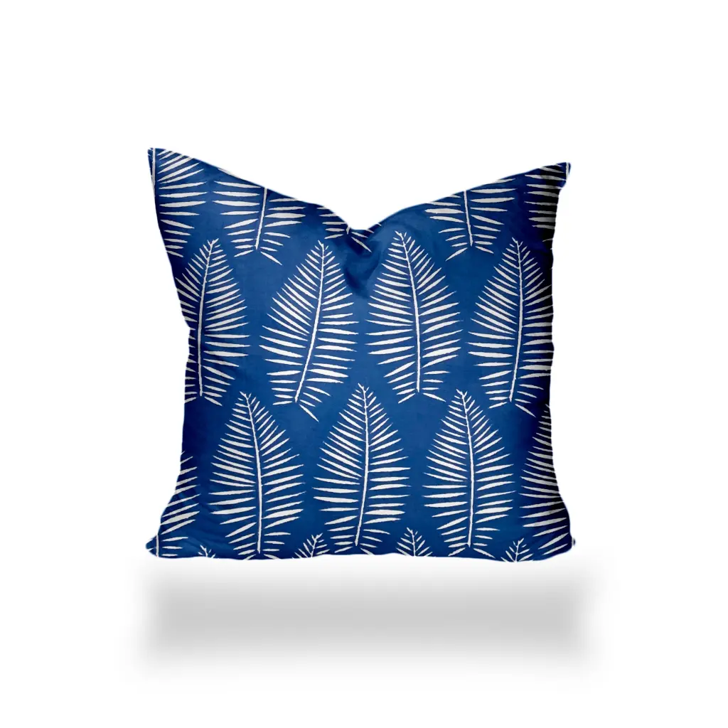 Breezy Indoor Outdoor Soft Royal Pillow Sewn Closed 18X18 Multicolor Decorative Throw Pillow usa made pillow and pouf