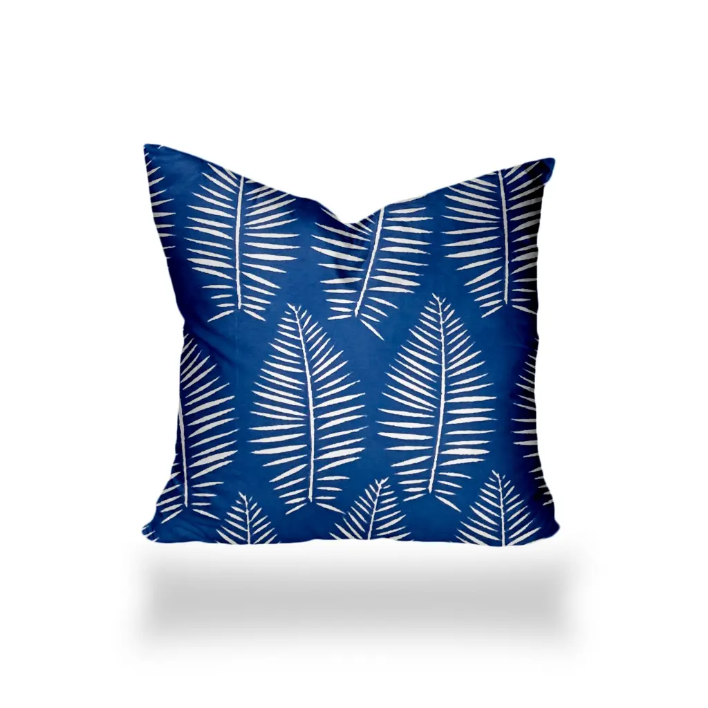 Breezy Indoor Outdoor Soft Royal Pillow Sewn Closed 12X12 Inches Multicolor usa made pillow and pouf