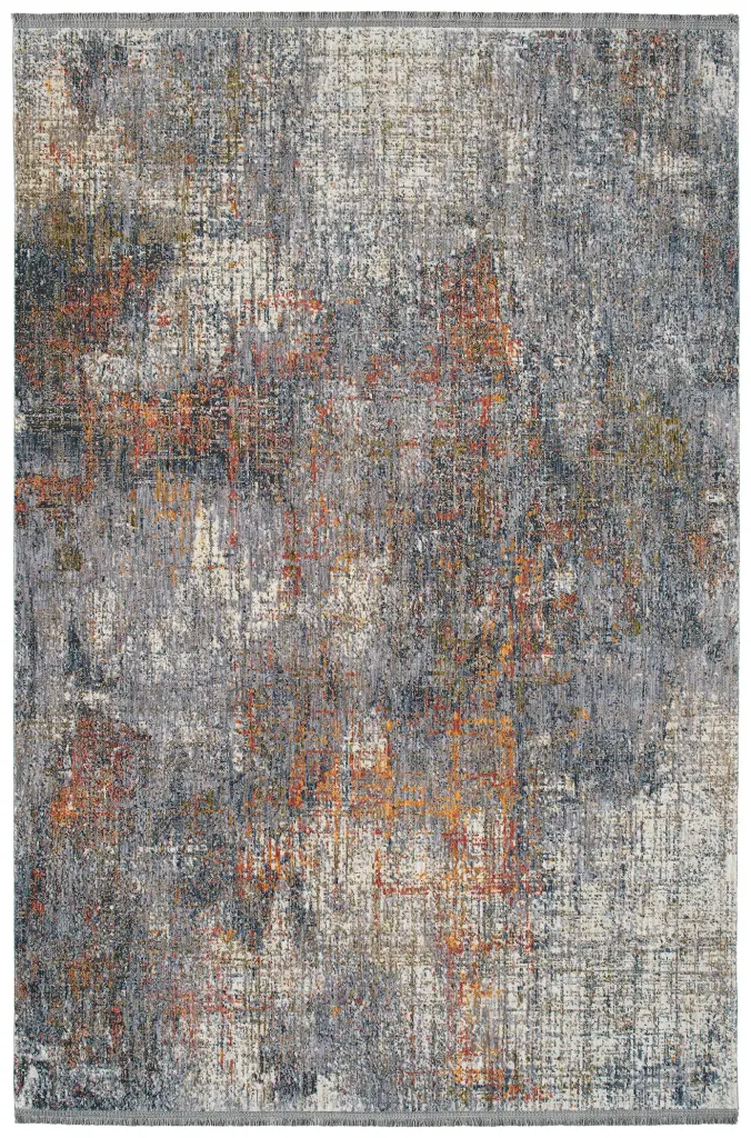 Modern Abstract Cut Pile 1'10" X 2'6" Rectangle Throw Rug Lavender kaleen