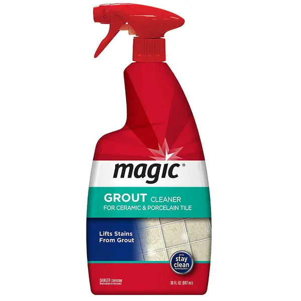 Magic American 3052 Extra-Strength Grout Cleaner 30 Oz Deep Cleaning and Stain Removal