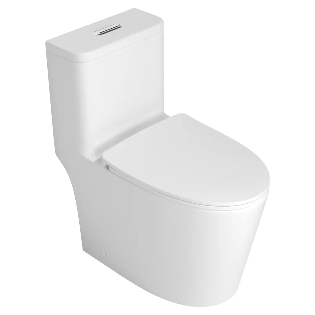 One Piece High Quality Toilet Premium Add-ons White Porcelain w2864