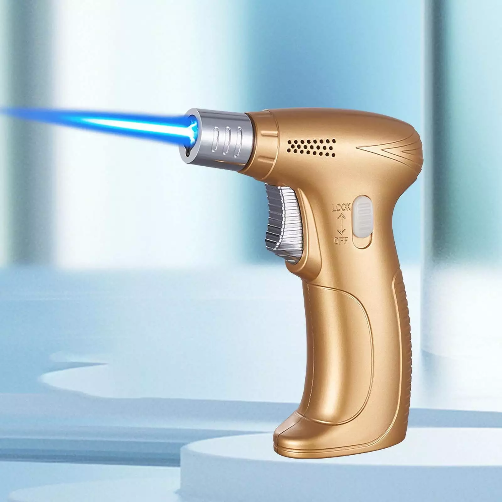 Deagia Refillable Butane Torch Lighter Adjustable Flame Dessert Pudding Grilling Baking