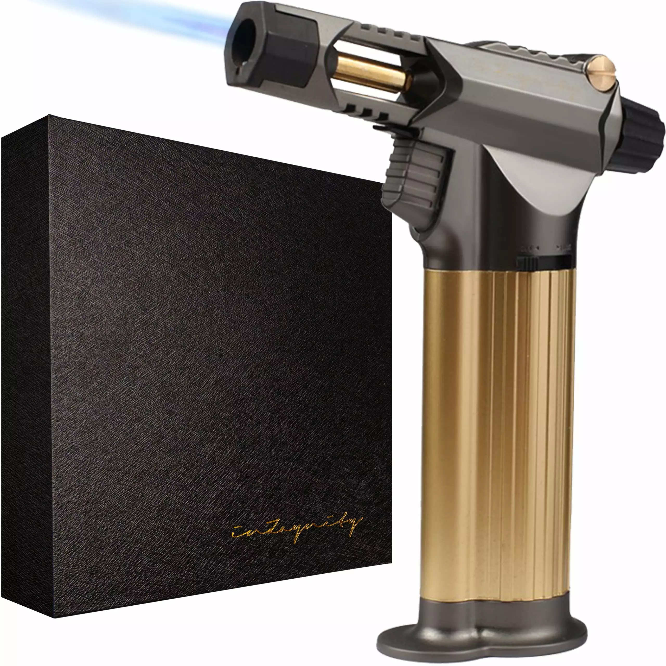 Refillable Butane Torch Gun Beast Hand Held Blow Torch Cooking BBQ Creme Brulee Soldering Welding Resin Art
