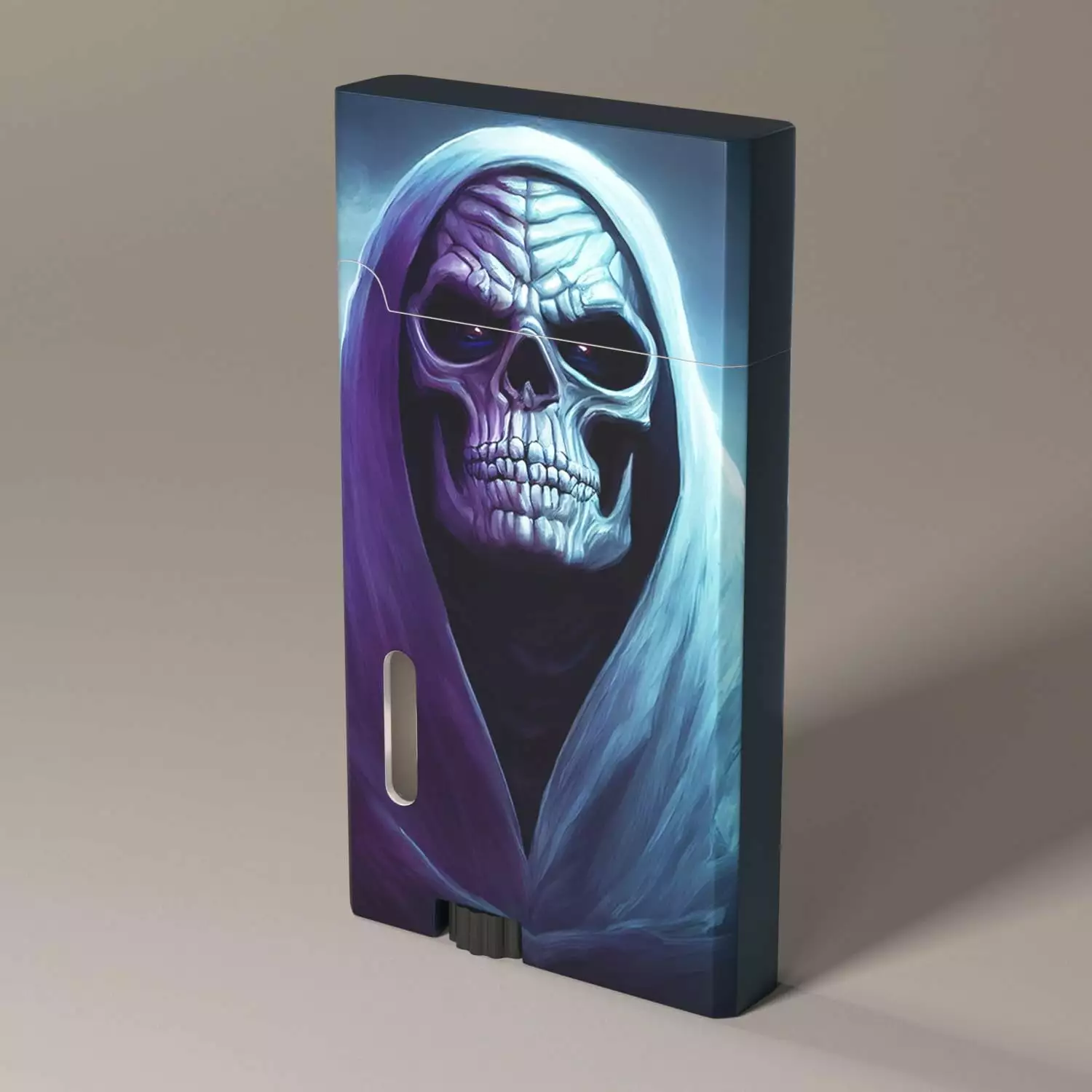 Terrifying Black Skull Cool Butane Jet Torch Lighter Refillable Windproof Flame Torch Lighters Adjustable Long BBQ Candles...