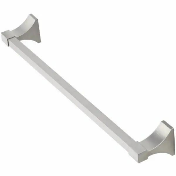 Homepointe 228232 PVD Brushed Nickel Towel Bar 18 Inch Modern Bathroom Accessory