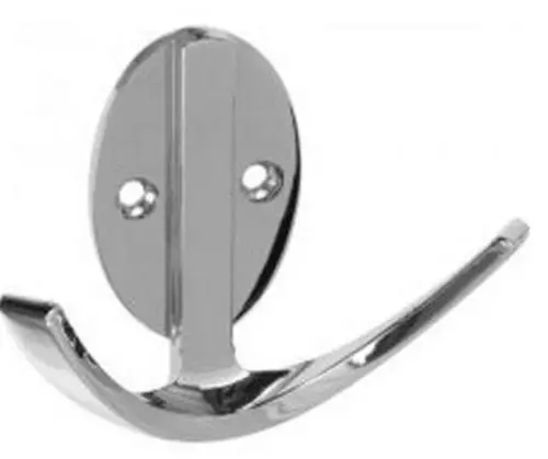 Stanley 807065 Modern Double Robe Hooks Chrome 3 Inch Bathroom Towel Hanger Home