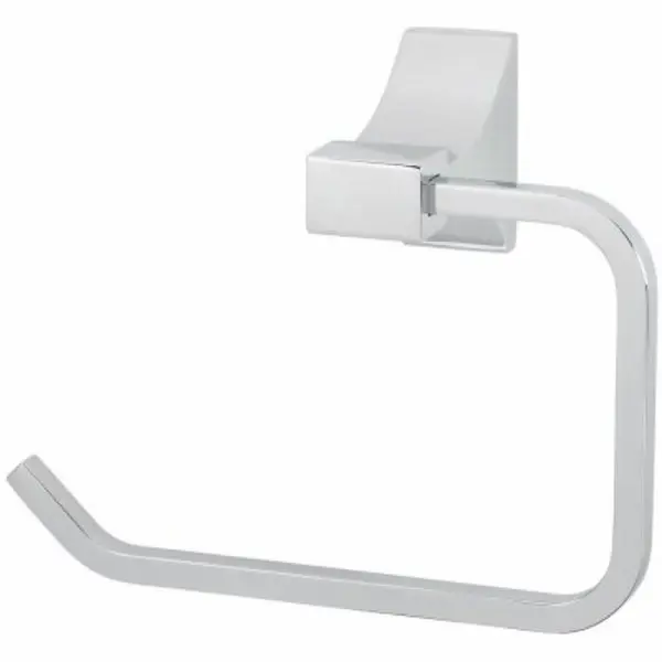 HomePointe 228238 Brass Base Towel Ring Aluminum Tube Chrome Finish