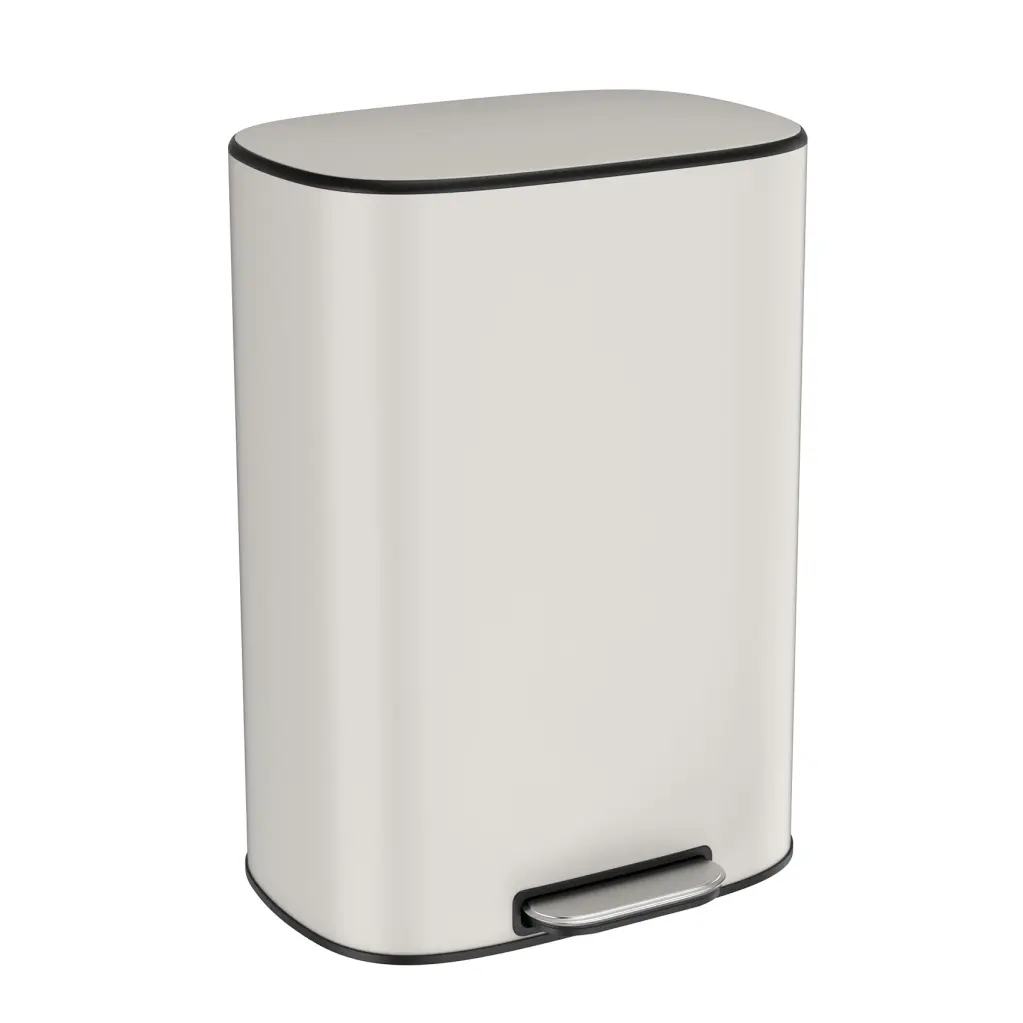 13 Gallon 50L Kitchen Foot Pedal Trash Can Soft Close Stainless Steel like it
