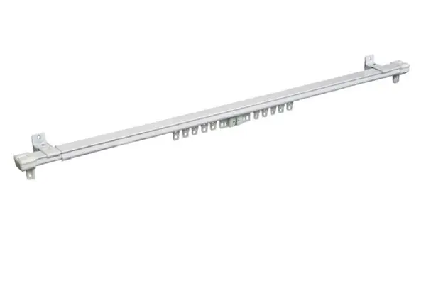 Kenney KN41/1P Traverse Curtain Rod White 42 Inch L Light Drapes