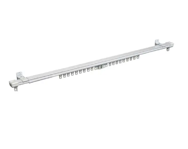 Kenney KN42/1P Traverse Curtain Rod White 78 Inch L Heavy Drapes