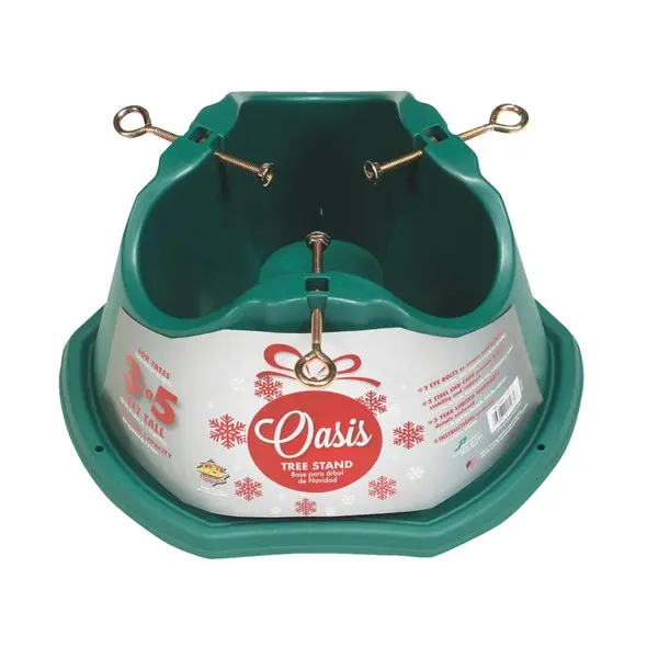 Oasis 313-ST Christmas Tree Stand Plastic Green 5 Feet Height