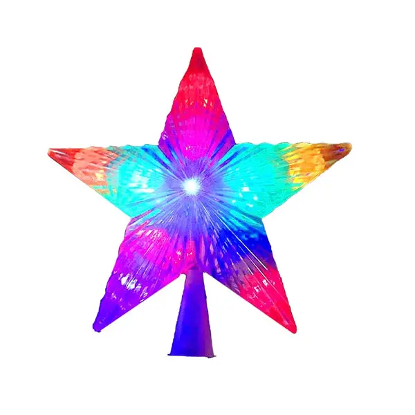 J Hofert 1986 Christmas Star Tree Topper Multi-Color