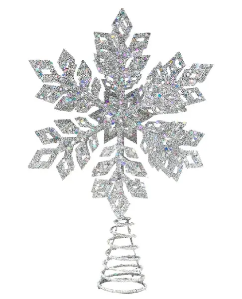 Santas Forest 92607 Christmas LED Tree Topper Star Silver Santa's Forest