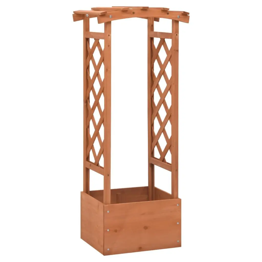 Trellis Planter Arch 19.3x15.4x46.1 Inches Firwood Garden Decor