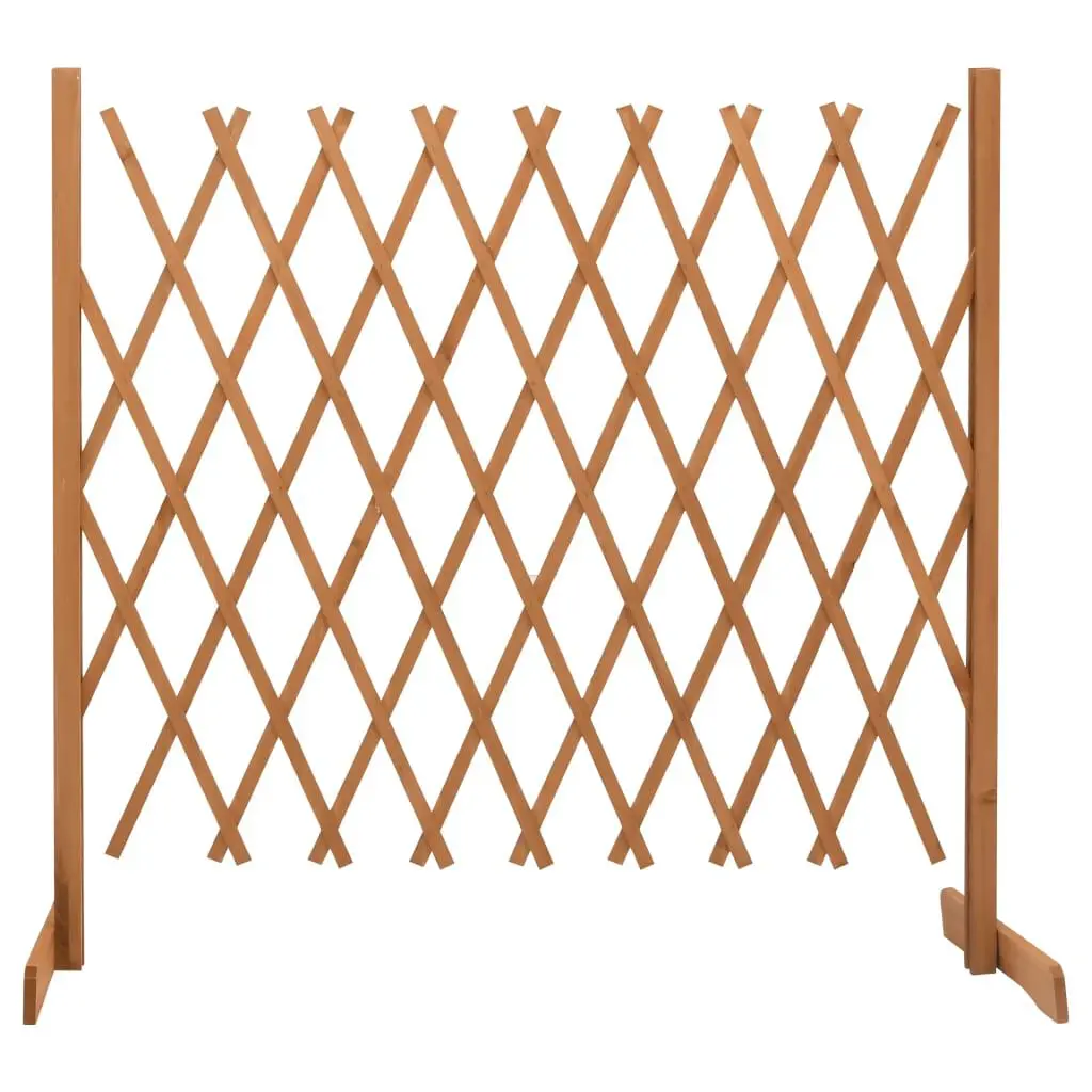 Garden Trellis Fence Orange 70.9x39.4 Inches Solid Firwood Outdoor Decor