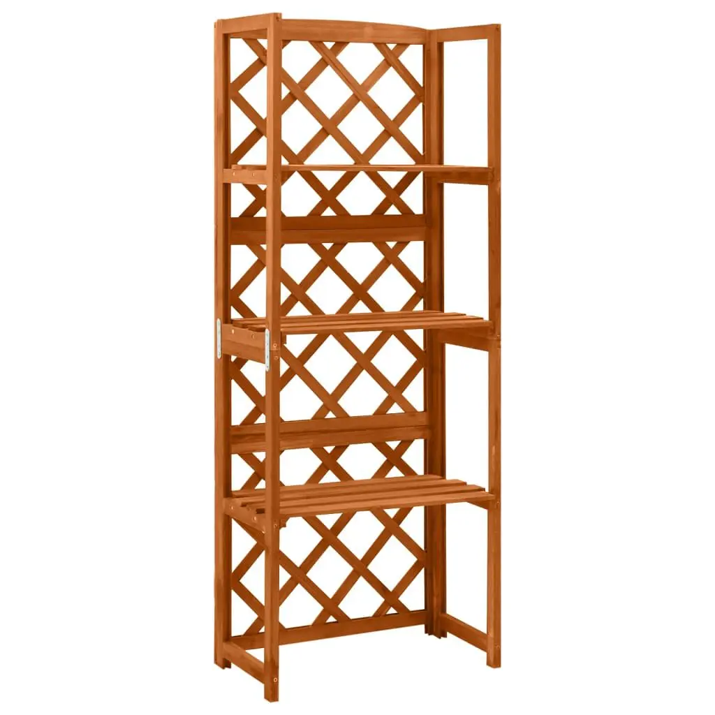 Trellis Shelves 21.7x11.8x55.1 Inches Solid Fir Wood Garden Decor