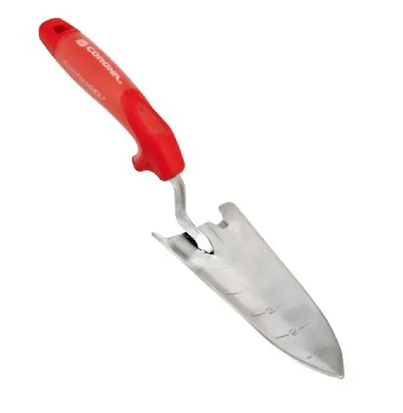 Corona CT 3314 ComfortGEL Ergonomic Grip Trowel 7 Inch Red Polymer Garden Tool