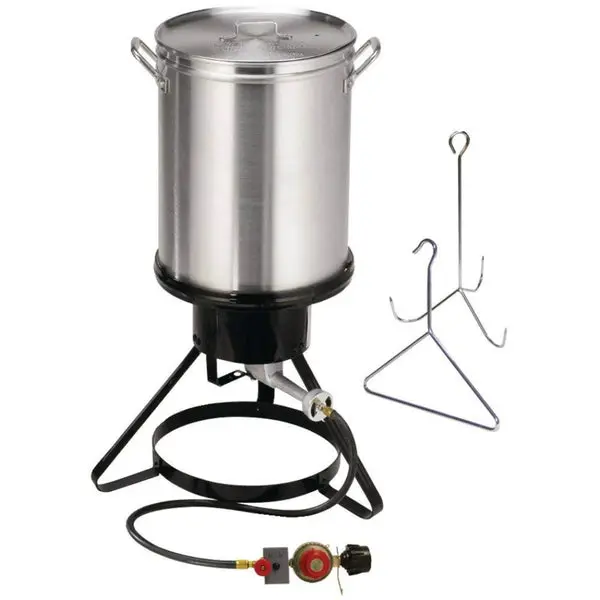 Masterbuilt MB20020107 Turkey Fryer 30 Quart Silver Outdoor Cooking