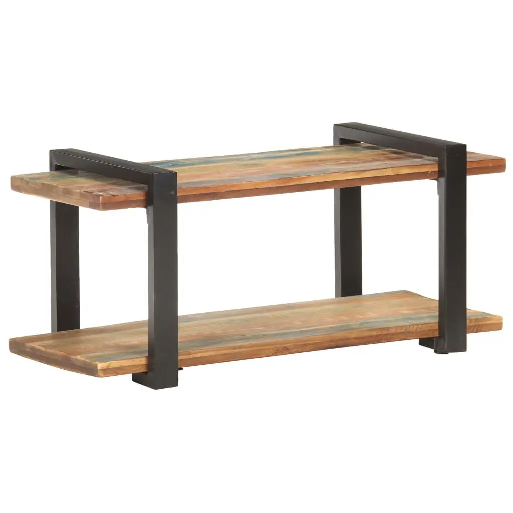 35.4 Inch Reclaimed Solid Wood TV Stand Flat Screen TVs