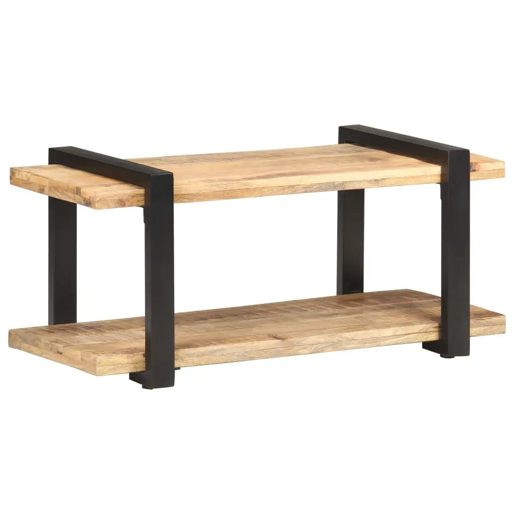 TV Stand 35.4x15.7x15.7 Rough Mango Wood Entertainment Center