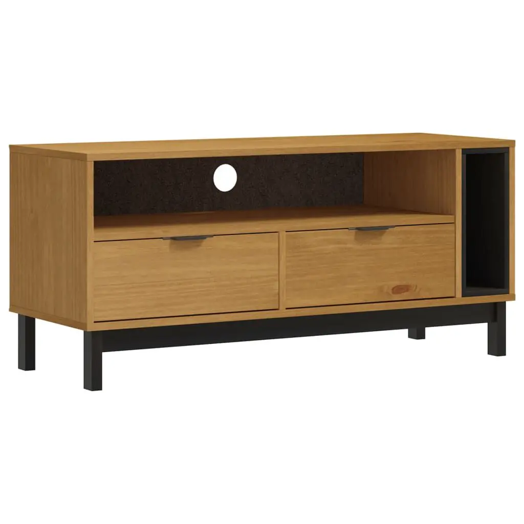 TV Stand FLAM 43.3x15.7x19.7 Solid Wood Pine
