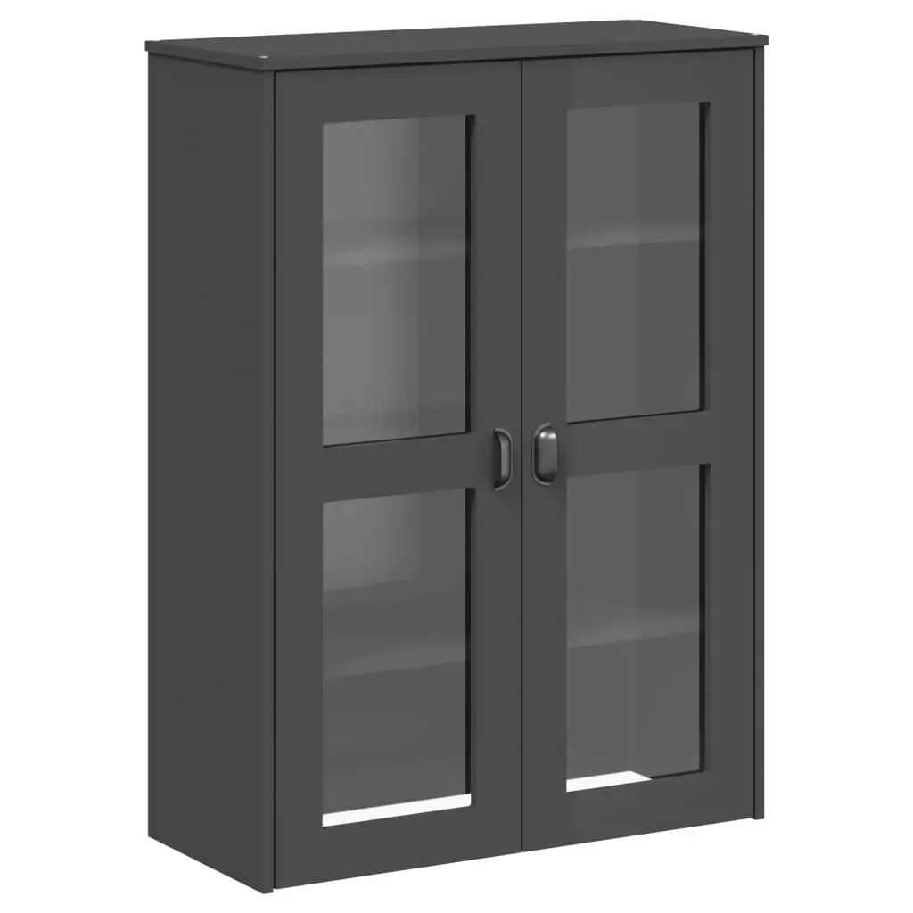 Top Highboard VIKEN Anthracite Gray Engineered Wood Modern Furniture