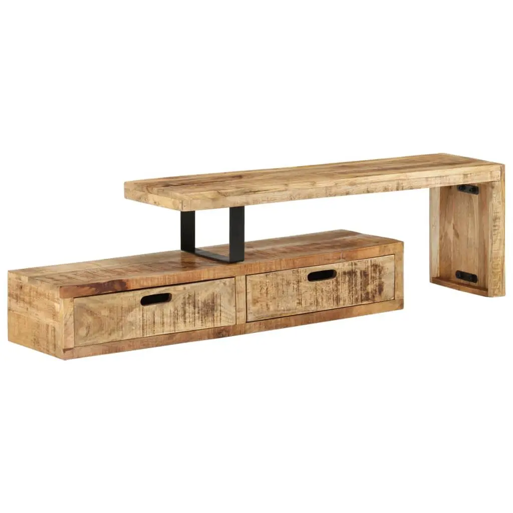 Solid Wood Mango TV Stand Entertainment Center Storage