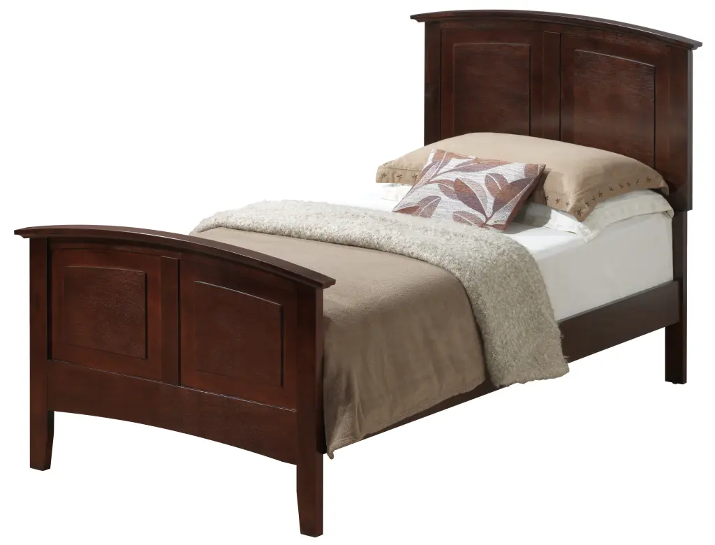 Hammond G5425A Twin Bed 2 Storage Boxes Cappuccino Beige Particle Board glory furniture