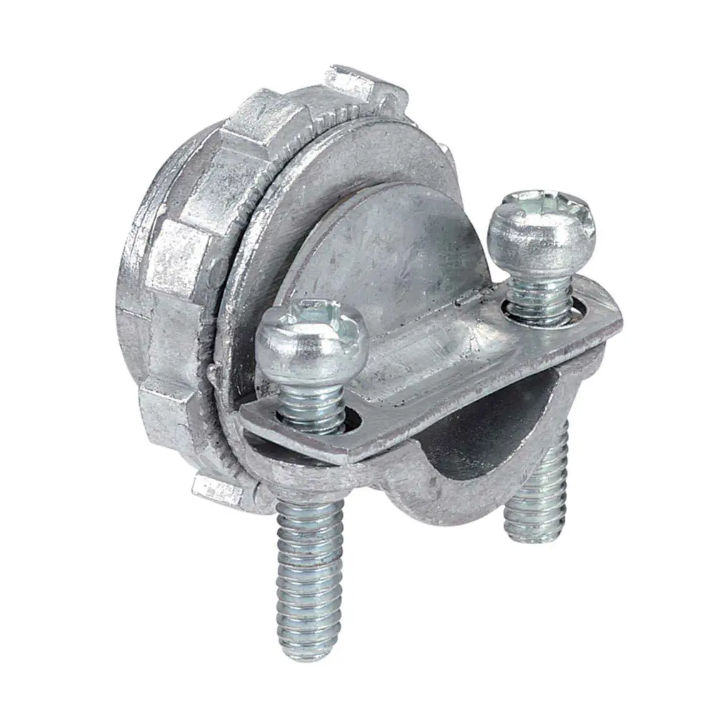 2-Screw Straight Saddle Connector One Flange, 3/4"