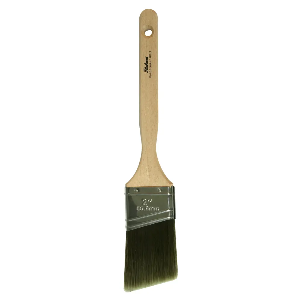 2'' Angular Paintbrush, Connoisseur Ultra Series, SRT Modern fabric Filaments, Wood Handle