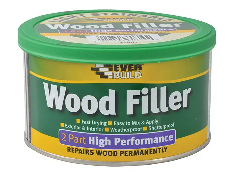 Everbuild Wood Filler High Performance 2 Part Portable 500G