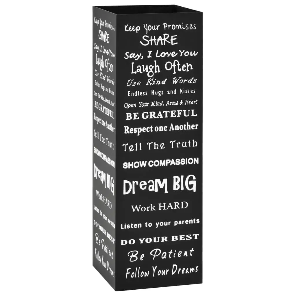 Umbrella Stand Text Steel Black Heavy Duty Patio Base