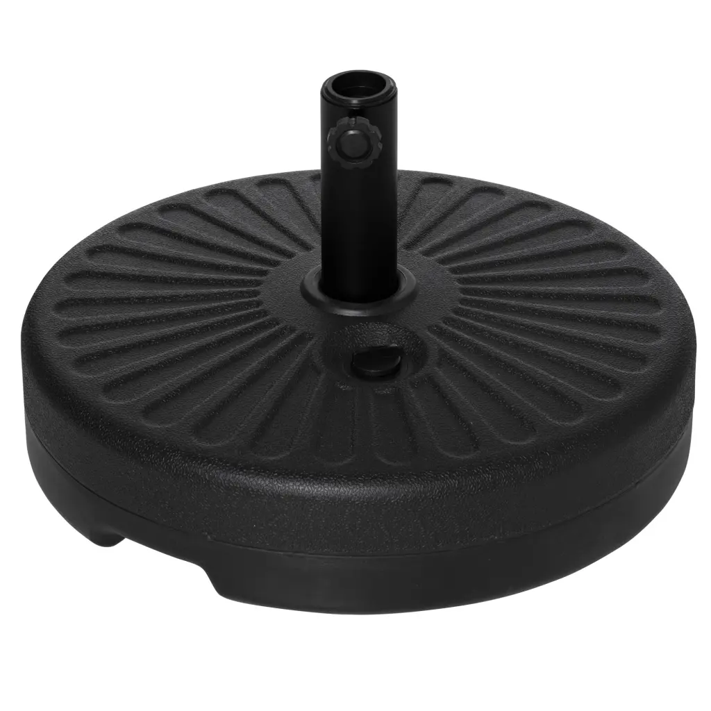 Outsunny Fillable Patio Umbrella Base Stand Round Polymer Umbrella Holder Outdoor aosom business