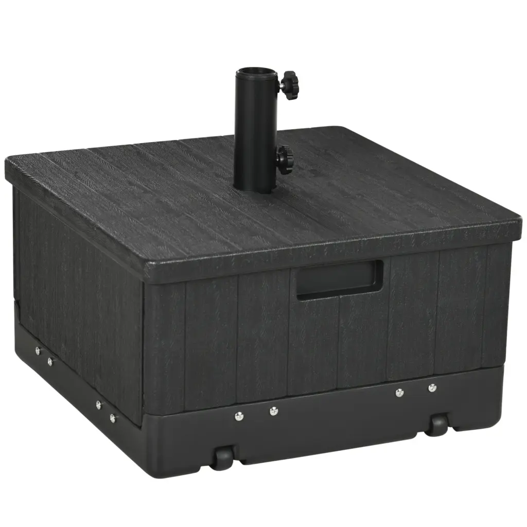 Outsunny 3 1 Outdoor Umbrella Base Coffee End Table Flower Box Planter aosom business