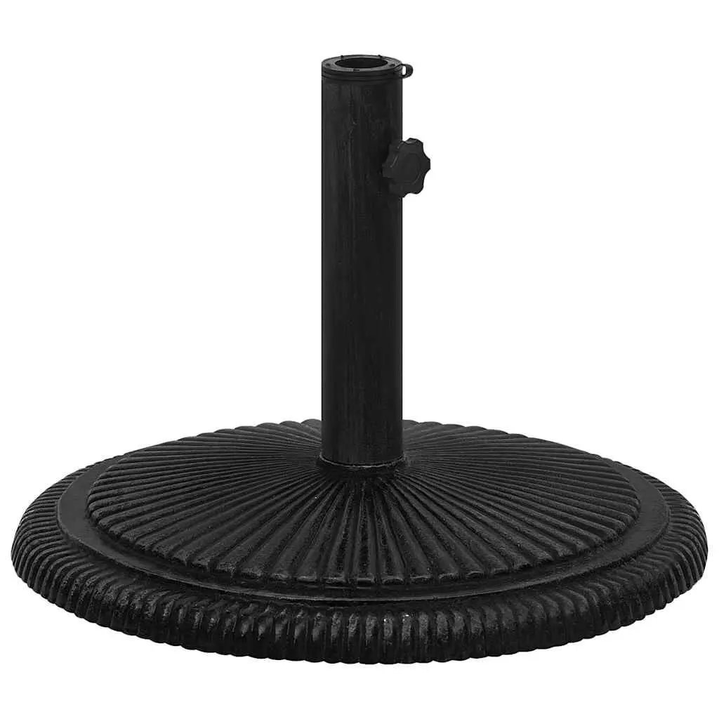 Cast Iron Umbrella Base Black 17.7x17.7x11.8 Inches Sturdy Outdoor Patio Stand