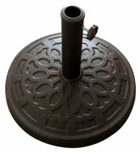 Four Seasons Courtyard 852006 Composite Umbrella Base Black 18 Inches Diameter