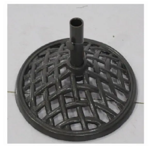 Four Seasons Courtyard BZB01004H68 Eastport Cast Iron Umbrella Base Patio