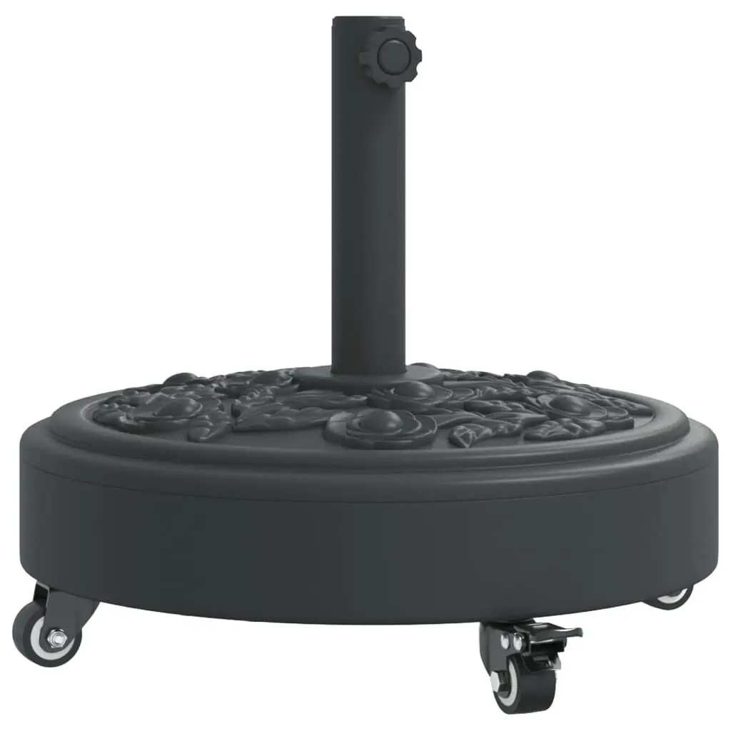 Parasol Base Wheels Ø1.5/1.9 Poles 59.5 lb Round Umbrella Stand