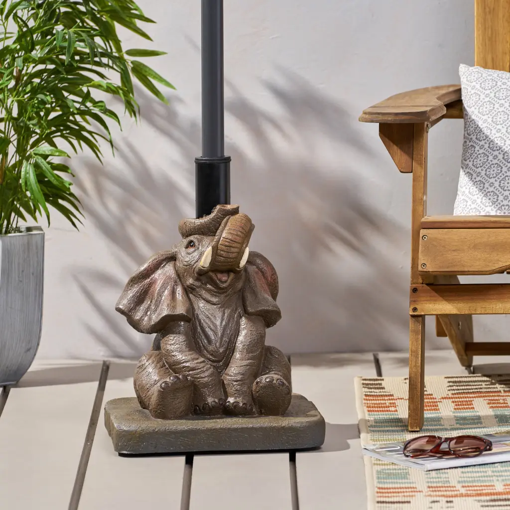 Elephant Umbrella Base Gray Concrete nh-lapalma