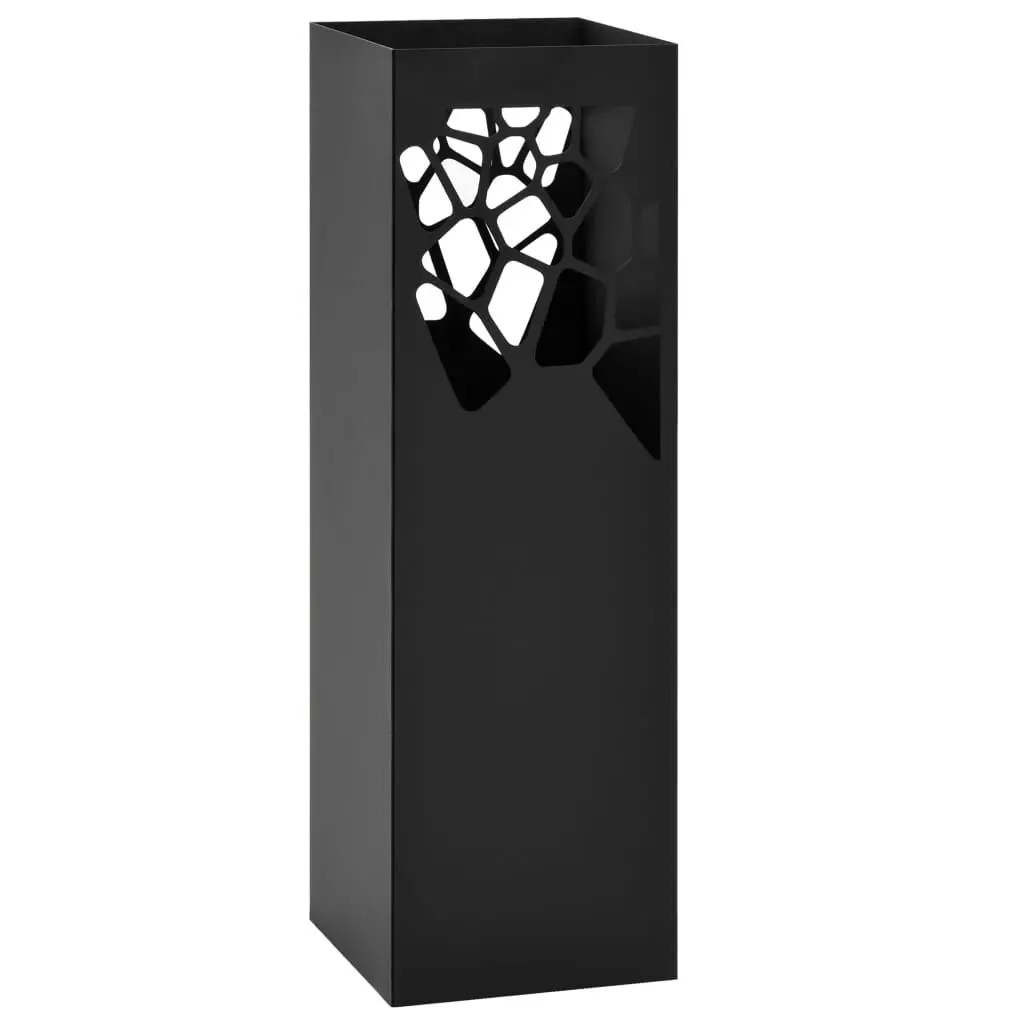 Umbrella Stand Stones Design Steel Black Outdoor Patio Base