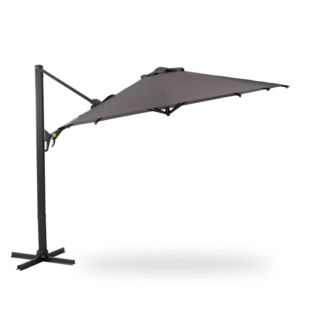11 Ft Cantilever Patio Umbrella Round Outdoor Offset Umbrella 36 Ribs tradeber