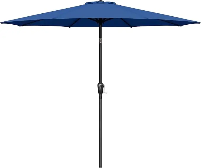 Outdoor Market Table Patio Umbrella Button Tilt and Crank 8 Sturdy Ribs w1134dhs